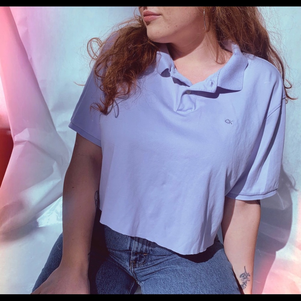 Calvin Klein Lilac Crop Top